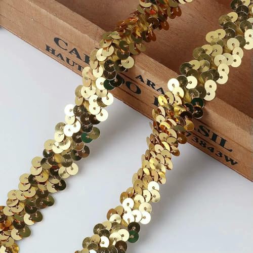 91 cm langes Paillettenband mit elastischem Besatz für handgemachtes Nähen, Kleiderdekoration, DIY-Haarband 91 cm langes Paillettenband mit elastischem Besatz für handgemachtes Nähen, Kleiderdekoration, DIY-Haarband von Jhdwu