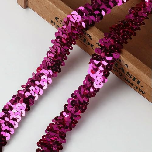 91 cm langes Paillettenband mit elastischem Besatz für handgemachtes Nähen, Kleiderdekoration, DIY-Haarband 91 cm langes Paillettenband mit elastischem Besatz für handgemachtes Nähen, Kleiderdekoration, DIY-Haarband von Jhdwu