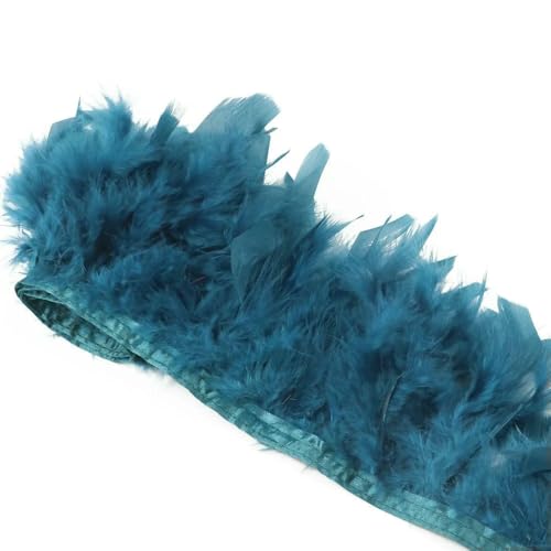 Farbiges Band mit Truthahnfedern, 10–15 cm, für Party, Hochzeit, Kleidung, Nähen, Dekoration, Zubehör, Basteln, 1 Meter/Lot Farbiges Band mit Truthahnfedern, 10–15 cm, für Party, Hochzeit, Kleidung, Nähen, Dekoration, Zubehör, Basteln, 1 Meter/Lot von Jhdwu
