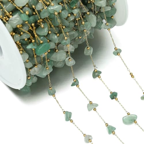 Jhdwu 1 Meter Edelstahl-Clipperle, Natursteine, Perlenkette, DIY-Charms für die Schmuckherstellung, Halskette, Armband, handgefertigte Accessoires Jhdwu 1 Meter Edelstahl-Clipperle, Natursteine, Perlenkette, DIY-Charms für die Schmuckherstellung, Halskette, Armband, handgefertigte Accessoires von Jhdwu