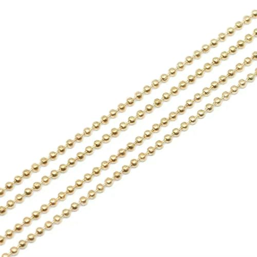 Jhdwu 5 m/Lot 1,2 1,5 2,0 mm Metall Ball Perle Ketten Erkenntnisse Bulk Kettingen Halskette Kette Für Schmuck Machen Liefert DIY Zubehör Jhdwu 5 m/Lot 1,2 1,5 2,0 mm Metall Ball Perle Ketten Erkenntnisse Bulk Kettingen Halskette Kette Für Schmuck Machen Liefert DIY Zubehör von Jhdwu