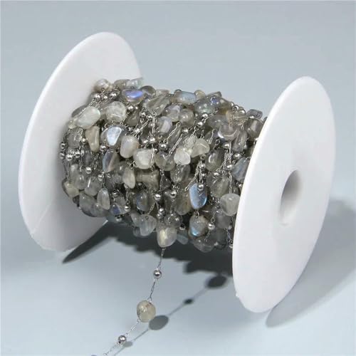Jhdwu Natursteine Edelstahl Quarz Edelstein Perlen Kette DIY Charms für Schmuckherstellung Halskette Armband Handgefertigte Accessoires Geschenke Jhdwu Natursteine Edelstahl Quarz Edelstein Perlen Kette DIY Charms für Schmuckherstellung Halskette Armband Handgefertigte Accessoires Geschenke von Jhdwu