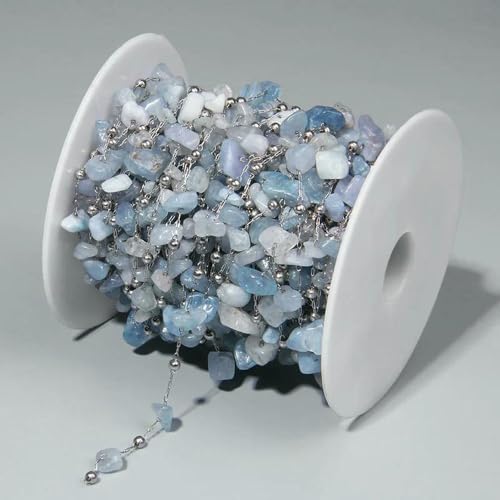 Jhdwu Natursteine Edelstahl Quarz Edelstein Perlen Kette DIY Charms für Schmuckherstellung Halskette Armband Handgefertigte Accessoires Geschenke Jhdwu Natursteine Edelstahl Quarz Edelstein Perlen Kette DIY Charms für Schmuckherstellung Halskette Armband Handgefertigte Accessoires Geschenke von Jhdwu