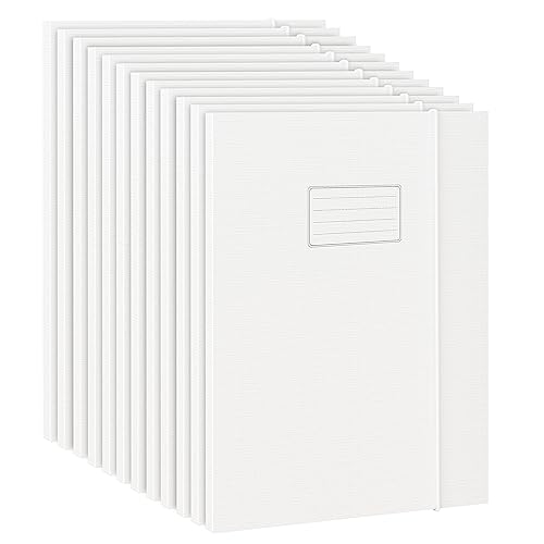 JiaWei 12 Stück A4 Sammelmappe, 1.13 cm Breite, Aus 350 g/m² extra starkem Karton mit 3 Klappen Für Din A4 Mappe, Mit Etikett & Gummizug, Geeignet zur Archivierung von Dokumenten - Weiß JiaWei 12 Stück A4 Sammelmappe, 1.13 cm Breite, Aus 350 g/m² extra starkem Karton mit 3 Klappen Für Din A4 Mappe, Mit Etikett & Gummizug, Geeignet zur Archivierung von Dokumenten - Weiß von JiaWei