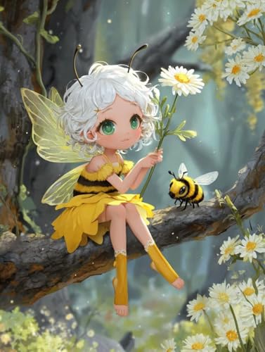 Diamond Painting 20x30 Diamond Painting Erwachsene GäNseblüMchen Diamanten Kinder Frau, DIY Viereckige Vollbohrer Mosaik Kreativ set für Erwachsene Malen Nach Zahlen Deko Geschenke für Frauen S-149 von Jiaboxln