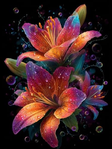 Diamond Painting 35x45 Diamond Painting Erwachsene Lilie Diamanten Kinder Blasen, DIY Viereckige Vollbohrer Mosaik Kreativ set für Erwachsene Malen Nach Deko Wohnzimmer Geschenke für Frauen S-137 Diamond Painting 35x45 Diamond Painting Erwachsene Lilie Diamanten Kinder Blasen, DIY Viereckige Vollbohrer Mosaik Kreativ set für Erwachsene Malen Nach Deko Wohnzimmer Geschenke für Frauen S-137 von Jiaboxln