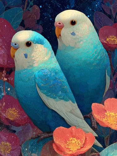 Diamond Painting 40x50 Diamond Painting Erwachsene Vogel Diamanten Kinder Blume, DIY Viereckige Vollbohrer Mosaik Kreativ set für Erwachsene Malen Nach Deko Wohnzimmer Geschenke für Frauen S-151 Diamond Painting 40x50 Diamond Painting Erwachsene Vogel Diamanten Kinder Blume, DIY Viereckige Vollbohrer Mosaik Kreativ set für Erwachsene Malen Nach Deko Wohnzimmer Geschenke für Frauen S-151 von Jiaboxln
