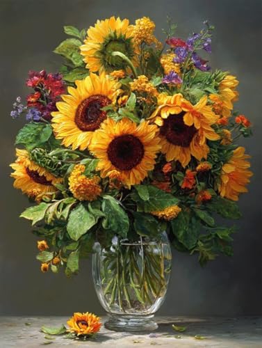 Diamond Painting 80x110 Diamond Painting Erwachsene Sonnenblume Diamanten Kinder Vase, DIY Viereckige Vollbohrer Mosaik Kreativ set für Erwachsene Malen Nach Zahlen Deko Geschenke für Frauen S-127 Diamond Painting 80x110 Diamond Painting Erwachsene Sonnenblume Diamanten Kinder Vase, DIY Viereckige Vollbohrer Mosaik Kreativ set für Erwachsene Malen Nach Zahlen Deko Geschenke für Frauen S-127 von Jiaboxln