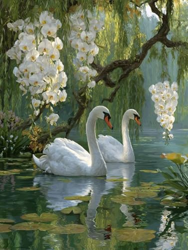 Diamond Painting Fluss Diamond Painting Kinder Schwan DIY Leinwand Mosaik Bastelset Erwachsene eckige Steine Crystal Art Zubehör Diamant Malerei Anfänger für Halloween Deko Geschenke 80x110 cm S-140 Diamond Painting Fluss Diamond Painting Kinder Schwan DIY Leinwand Mosaik Bastelset Erwachsene eckige Steine Crystal Art Zubehör Diamant Malerei Anfänger für Halloween Deko Geschenke 80x110 cm S-140 von Jiaboxln