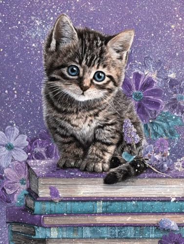 Diamond Painting Katze Diamond Painting Kinder Buch DIY Leinwand Mosaik Bastelset Erwachsene eckige Steine Crystal Art Zubehör Diamant Malerei Anfänger für Halloween Deko Geschenke 40x50 cm S-134 Diamond Painting Katze Diamond Painting Kinder Buch DIY Leinwand Mosaik Bastelset Erwachsene eckige Steine Crystal Art Zubehör Diamant Malerei Anfänger für Halloween Deko Geschenke 40x50 cm S-134 von Jiaboxln