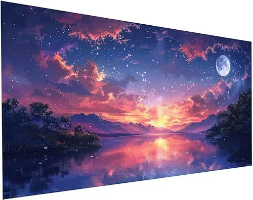Diamond Painting Landschaft 5D Diamant Painting Erwachsene Bilde See DIY Basteln Erwachsene Mosaikherstellung Full Set Zubehör Diamanten Malerei Stickerei Kreuzstich Home Wand Dekor 50x100cm S-22 Diamond Painting Landschaft 5D Diamant Painting Erwachsene Bilde See DIY Basteln Erwachsene Mosaikherstellung Full Set Zubehör Diamanten Malerei Stickerei Kreuzstich Home Wand Dekor 50x100cm S-22 von Jiaboxln