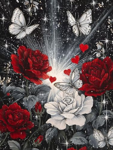 Diamond Painting Rose Diamond Painting Kinder Liebe DIY Leinwand Mosaik Bastelset Erwachsene eckige Steine Crystal Art Zubehör Diamant Malerei Anfänger für Halloween Deko Geschenke 80x110 cm S-138 Diamond Painting Rose Diamond Painting Kinder Liebe DIY Leinwand Mosaik Bastelset Erwachsene eckige Steine Crystal Art Zubehör Diamant Malerei Anfänger für Halloween Deko Geschenke 80x110 cm S-138 von Jiaboxln