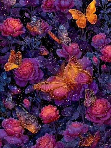 Diamond Painting Schmetterling Diamond Painting Kinder Blume DIY Leinwand Mosaik Bastelset Erwachsene eckige Steine Crystal Art Zubehör Diamant Malerei Anfänger für Halloween Deko 45x60 cm S-130 Diamond Painting Schmetterling Diamond Painting Kinder Blume DIY Leinwand Mosaik Bastelset Erwachsene eckige Steine Crystal Art Zubehör Diamant Malerei Anfänger für Halloween Deko 45x60 cm S-130 von Jiaboxln