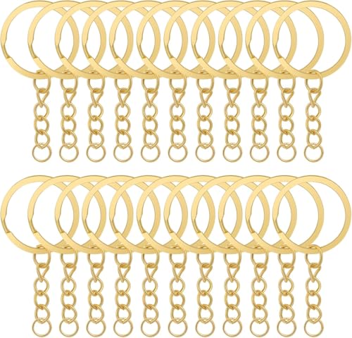 100 Stück 25mm Schlüsselring mit Kette,Schlüsselanhänger mit Gliederkette,Schlüsselring Schlüsselkette Edelstahl,Schlüsselanhänger Zubehör für Bastel Schlüssel Anhänger DIY Schmuckherstellung 100 Stück 25mm Schlüsselring mit Kette,Schlüsselanhänger mit Gliederkette,Schlüsselring Schlüsselkette Edelstahl,Schlüsselanhänger Zubehör für Bastel Schlüssel Anhänger DIY Schmuckherstellung von Jiahuade