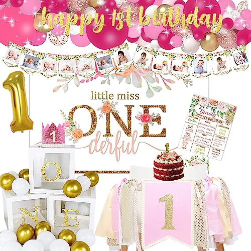 Geburtstagsdeko Mädchen 1,Luftballon Box,Babyparty 1 Geburtstag,1 Geburtstag Mädchen,Luftballons Baby Shower,1 Jahr Geburtstag Mädchen,Geburtstagsdeko 1 Jahr Mädchen von Jiahuade