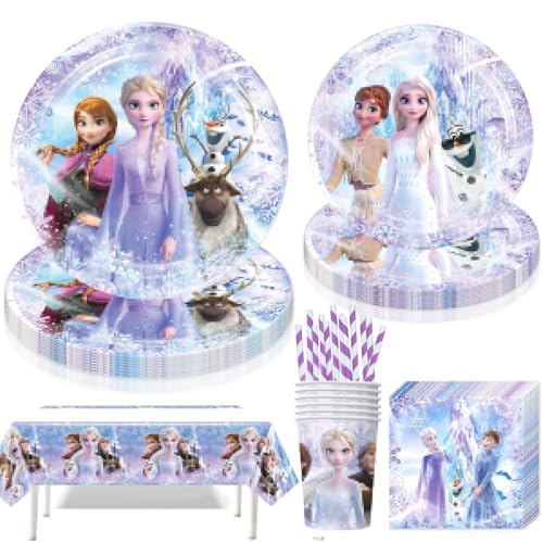 Jiahuade Partygeschirr Set,61 Stück Partygeschirr Kindergeburtstag,Thema Geburtstag Party,mit Pappteller Becher Servietten Tischdecke Strohhalme,für 10 Gäste Jiahuade Partygeschirr Set,61 Stück Partygeschirr Kindergeburtstag,Thema Geburtstag Party,mit Pappteller Becher Servietten Tischdecke Strohhalme,für 10 Gäste von Jiahuade
