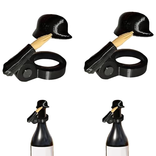 Jiahuade Soldat Salute Bier, Soldat Salute Bierflaschenhelm, Bierflaschen Helm, Helmflaschenöffner, lustiger Salute-Soldaten-Bierhelm,Wiederverwendbar,für Veteranen,aktive Soldaten (2 Stück Schwarz) Jiahuade Soldat Salute Bier, Soldat Salute Bierflaschenhelm, Bierflaschen Helm, Helmflaschenöffner, lustiger Salute-Soldaten-Bierhelm,Wiederverwendbar,für Veteranen,aktive Soldaten (2 Stück Schwarz) von Jiahuade