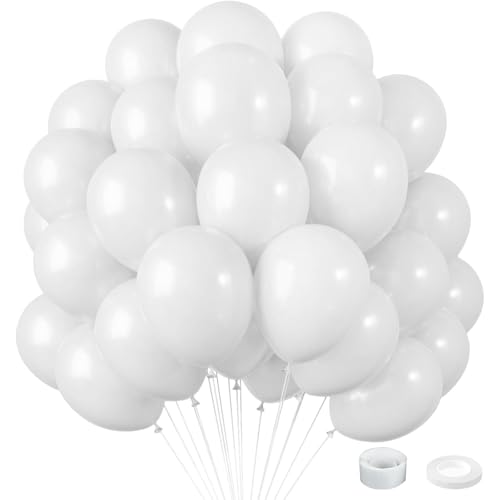 60 Stück Luftballons Weiß,12” Weiße Latex Ballons,Hochzeit Ballons Weiß,Weisse Luftballon Hochzeit Deko,Partyballon Deko für Geburtstag Valentinstag Jubiläum Graduierung Feier Party 60 Stück Luftballons Weiß,12” Weiße Latex Ballons,Hochzeit Ballons Weiß,Weisse Luftballon Hochzeit Deko,Partyballon Deko für Geburtstag Valentinstag Jubiläum Graduierung Feier Party von Jiahuade