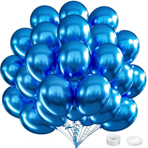 60 Stück Luftballons Blau,12” Geburtstag Blaue Luftballon,Metallic Blaue Luftballons Hochzeit Set,Helium Luftballons,Partyballon Deko für Geburtstag Valentinstag Jubiläum Graduierung Feier Party 60 Stück Luftballons Blau,12” Geburtstag Blaue Luftballon,Metallic Blaue Luftballons Hochzeit Set,Helium Luftballons,Partyballon Deko für Geburtstag Valentinstag Jubiläum Graduierung Feier Party von Jiahuade