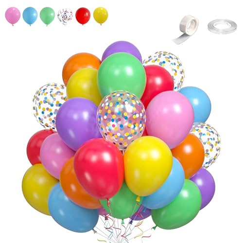 60 Stück Luftballons Bunt,12” Bunt Latex Ballons,Konfetti Ballons,Helium Luftballons,Partyballon Deko für Geburtstag Valentinstag Jubiläum Hochzeit Graduierung Feier Party 60 Stück Luftballons Bunt,12” Bunt Latex Ballons,Konfetti Ballons,Helium Luftballons,Partyballon Deko für Geburtstag Valentinstag Jubiläum Hochzeit Graduierung Feier Party von Jiahuade