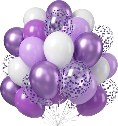60 Stück Luftballons Lila Weiß,12” Latex Ballons,Lila Konfetti Ballons,Macaron Helium Luftballons,Partyballon Deko für Geburtstag Valentinstag Jubiläum Hochzeit Graduierung Feier Party 60 Stück Luftballons Lila Weiß,12” Latex Ballons,Lila Konfetti Ballons,Macaron Helium Luftballons,Partyballon Deko für Geburtstag Valentinstag Jubiläum Hochzeit Graduierung Feier Party von Jiahuade