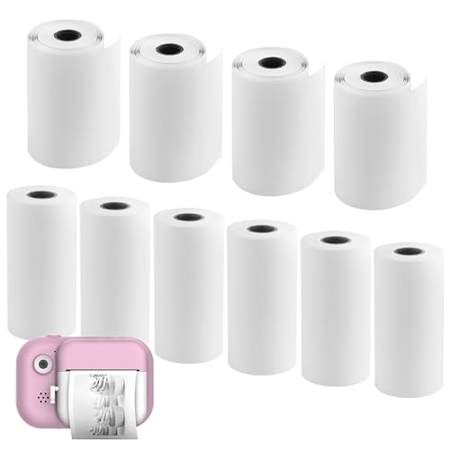 10 Rollen Fotodruckpapier, für Kinder, Instant-Druckpapier, Thermopapier, bedruckt, Fotoauffüllung, für Jungen und Mädchen von Jiakalamo