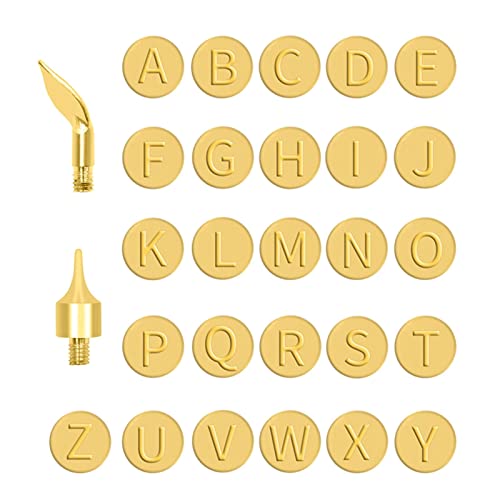 Holzbrennspitzen-Set, 28-teilig, Prägung, Großbuchstaben und Löteisen, Alphabet, Branding, Handwerkzeug, Kupfer, Brandmalerei, Werkzeug für Holz, DIY, Basteln, Prägung, 1 cm Durchmesser Holzbrennspitzen-Set, 28-teilig, Prägung, Großbuchstaben und Löteisen, Alphabet, Branding, Handwerkzeug, Kupfer, Brandmalerei, Werkzeug für Holz, DIY, Basteln, Prägung, 1 cm Durchmesser von Jiakalamo