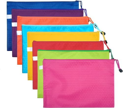 Jiangxingxing A4-Dokumententasche mit Reißverschluss, 8 Farben, 33 x 23,9 cm von Jiangxingxing