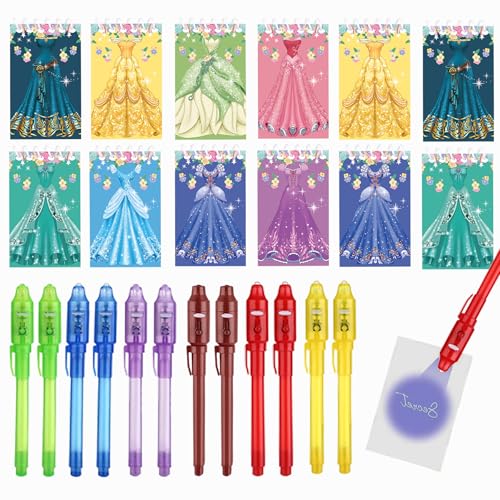 Jiaoohoo Prinzessin Mitgebsel Kindergeburtstag,12 Notizbuch 12 UV Stift ,Kinder Geburtstagsgeschenk,Geburtstag Party Klein Geschenke Give Aways Mädchen Jiaoohoo Prinzessin Mitgebsel Kindergeburtstag,12 Notizbuch 12 UV Stift ,Kinder Geburtstagsgeschenk,Geburtstag Party Klein Geschenke Give Aways Mädchen von Jiaoohoo