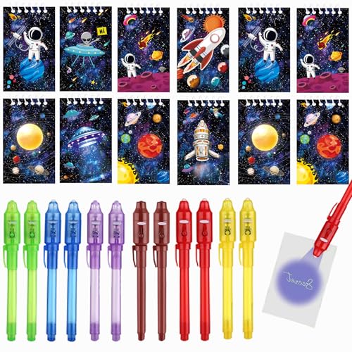 Jiaoohoo Weltraum Mitgebsel Kindergeburtstag,12 Notizbuch und 12 UV Stift,Astronauten Geschenk für Kindergeburtstag,Schatzsuche und Mitgebsel mit Geheimschrift Funktion,Geburtstagsdeko Astronaut Jiaoohoo Weltraum Mitgebsel Kindergeburtstag,12 Notizbuch und 12 UV Stift,Astronauten Geschenk für Kindergeburtstag,Schatzsuche und Mitgebsel mit Geheimschrift Funktion,Geburtstagsdeko Astronaut von Jiaoohoo