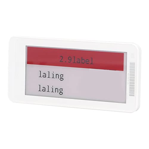 Elektronisches Preisschild, intelligentes ESL-Regaletikett, tragbar, 2,9 Zoll, automatische Aktualisierung, geringer Verbrauch, Echtzeit-Interaktion für Geschäfte, Supermärkte,(schwarz weiß rot) von Jiawu