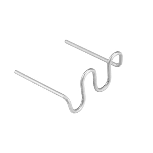 Jiawu 100 Pcs Pre Cut 0,8 Mm Edelstahl -Stoßfänger Reparatur - Starkes und Langlebiges Schweißwerkzeug für Kunststoffreparaturen (Kreisverkehrswellenform Typ 0,8 mm 100pcs) von Jiawu