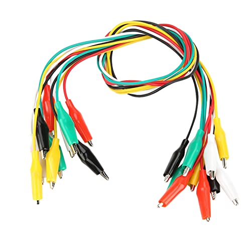 Jiawu 10pcs 50 Cm Doppelte Klemm-/Halterkabel Starke Elastizität für Elektrische Testdrahtklemme/Halter, Digitaler Test [anwendbare Szene: Elektrikgeräte] von Jiawu