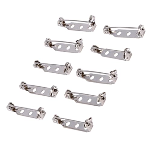 Jiawu 50pcs Silberhandwerk Sicherheitsnadel Robustes Eisenmaterial mit Sicherheitsversicherungsschalter für Brosche DIY -Handwerk (25mm) von Jiawu