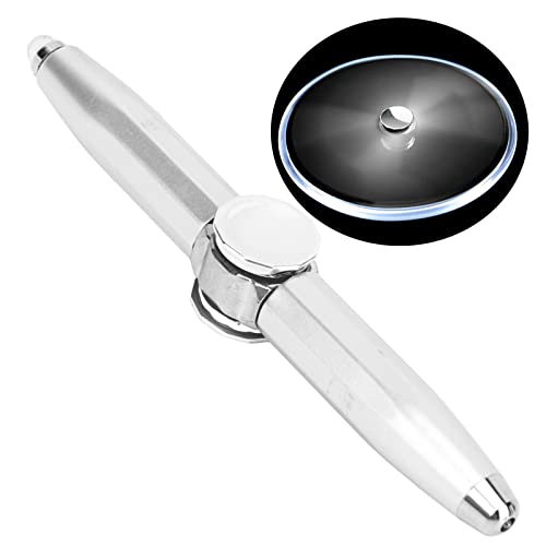 Jiawu Fidget Pen Spinner Pen mit LED-Licht Rotierender Kugelschreiber, Spinning Pen, Anti-Stress-Angst-Geschenkstift für Business-Erwachsene, Hilft Beim Stressreduzierenden Denken von Jiawu
