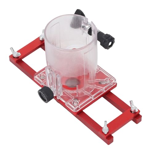 Jiawu Holz Trimmer Router Basis Kompakte Aluminiumlegierungs -Schrankmöbel Slotting -Halterung für ID 65 mm Trimmmaschine, Einfach zu Bedienen für Holzarbeiter und Enthusiasten von Jiawu