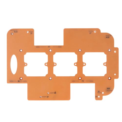 Jiawu Holzbearbeitung Eckradius Vorlage Set Langlebiges Stanzwerkzeug für Holzmöbel Trimming Engineering Holzmaterial von Jiawu