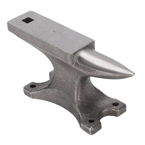Jiawu Kompaktes Mini -Ambulations -Schmiedewerkzeug mit Verjüngtem Runden Horn für Metallschmied, Kleiner Horn Amboss für Detaillierte Aufgaben von Jiawu
