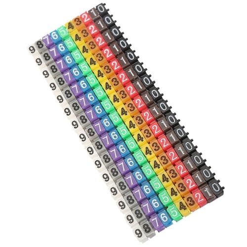 Jiawu Langlebiger Kabelmarkierungsrohr mit Hellen Farben, Einfacher Kabelidentifikation, Kunststoffmaterial, Clipon-Design, Geeignet für Drahtdurchmesser 2.0-7,0 Mm Anwendbare Szene: Markierung Jiawu Langlebiger Kabelmarkierungsrohr mit Hellen Farben, Einfacher Kabelidentifikation, Kunststoffmaterial, Clipon-Design, Geeignet für Drahtdurchmesser 2.0-7,0 Mm Anwendbare Szene: Markierung von Jiawu