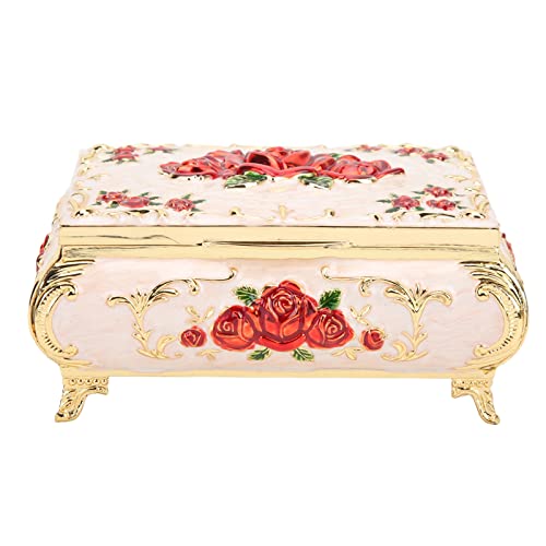Jiawu Vintage Schmuckschatulle aus Metall, Kleine Schmuckaufbewahrungsbox für Ringe, Ohrringe, Halskette, Schatztruhe, Organizer, Dekorative Schmuckschatulle, Andenken, Geschenkbox für Damen und(#3) Jiawu Vintage Schmuckschatulle aus Metall, Kleine Schmuckaufbewahrungsbox für Ringe, Ohrringe, Halskette, Schatztruhe, Organizer, Dekorative Schmuckschatulle, Andenken, Geschenkbox für Damen und(#3) von Jiawu