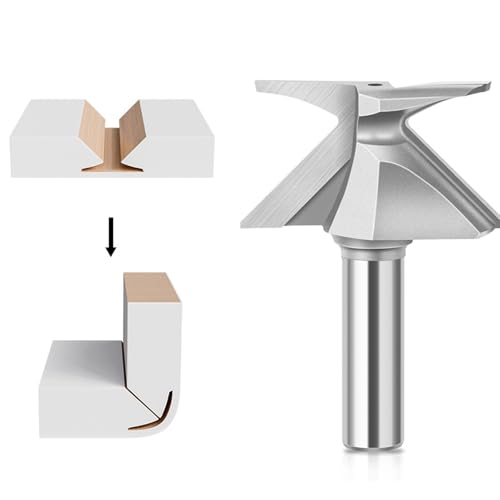R30 Bogenbiegefräser, Stahlfräser 1/2 Zoll Schaft, Integrierte Messerformfräser für Holzbearbeitungsfräser, Tür, Wand, Schrank R30 Bogenbiegefräser, Stahlfräser 1/2 Zoll Schaft, Integrierte Messerformfräser für Holzbearbeitungsfräser, Tür, Wand, Schrank von Jiawu