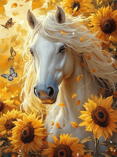 5D Diamond Painting Sonnenblume Diamant Painting Bilder für Erwachsene Tier Diamant Malerei Glitzersteine 10x15cm, DIY Mosaikherstellung Bastelset für Home Wand Decor Geschenke für Frauen L-643 von Jiaxaong
