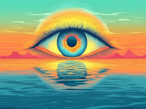 Diamond Painting Abstrakt 40x50cm DIY Runden Vollbohrer Karikatur Diamant Painting Bilder Erwachsene, 5D Crystal Art Basteln Stickerei Kreuzstich Malerei für Stressabbau, Kreatives Geschenk L-935 von Jiaxaong