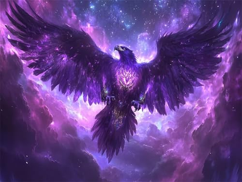 Diamond Painting Neuheiten 2025 Adler Diamond Painting Bastelset Erwachsene Lila 5D Diamant Malerei Bilder Anfänger, DIY Mosaik Kreativ Set Cross Stickerei Crystal Art Home Wand Deko 50x70cm L-936 Diamond Painting Neuheiten 2025 Adler Diamond Painting Bastelset Erwachsene Lila 5D Diamant Malerei Bilder Anfänger, DIY Mosaik Kreativ Set Cross Stickerei Crystal Art Home Wand Deko 50x70cm L-936 von Jiaxaong