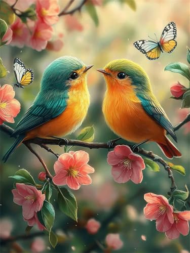 Diamond Painting Schmetterling 90x120cm DIY Runden Vollbohrer Vogel Diamant Painting Bilder für Erwachsene Kinder, 5D Basteln Stickerei Kreuzstich Malerei für Stressabbau, Kreatives Geschenk L-666 von Jiaxaong