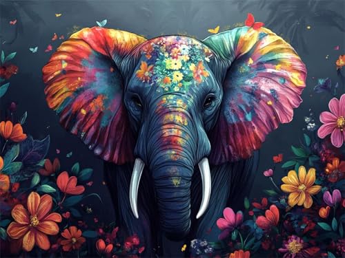 Elefant Diamond Painting Erwachsene, 5D Tier Diamant Painting Bilder Runder Vollbohrer Diamond Art Malerei Anfänger Bastelset, DIY Crystal Art Stickerei Kreuzstich für Deko Wohnzimmer 10x15cm L-927 Elefant Diamond Painting Erwachsene, 5D Tier Diamant Painting Bilder Runder Vollbohrer Diamond Art Malerei Anfänger Bastelset, DIY Crystal Art Stickerei Kreuzstich für Deko Wohnzimmer 10x15cm L-927 von Jiaxaong
