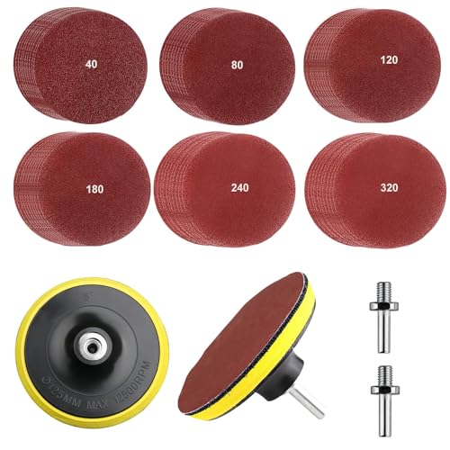 120 BläTter Schleifpapier 125mm Klett, 2 Stück Klett-StüTzteller, Schleifpapier 40/80/120/180/240/320 KöRnung, mit 2 Stab, M14 Schleifscheiben Klett für Winkelschleifer Bohrschleifer 120 BläTter Schleifpapier 125mm Klett, 2 Stück Klett-StüTzteller, Schleifpapier 40/80/120/180/240/320 KöRnung, mit 2 Stab, M14 Schleifscheiben Klett für Winkelschleifer Bohrschleifer von JidRMC