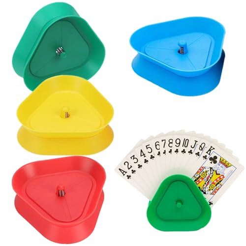 Jidyllic Spielkartenhalter für Kinder,4 Pcs Kartenhalter Bunt Spielkartenhalter Dreieckiger Kunststoff Kartenhalter für Senioren und Kinder Jidyllic Spielkartenhalter für Kinder,4 Pcs Kartenhalter Bunt Spielkartenhalter Dreieckiger Kunststoff Kartenhalter für Senioren und Kinder von Jidyllic