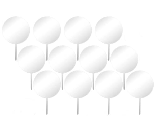 Acryl Kuchen Topper,12 PCS Rund Torten Topper Runde Klar Cupcake Toppers Blanko Cake Topper für Geburtstag Party Hochzeit Baby Dusche Dekor 4 Zoll Acryl Kuchen Topper,12 PCS Rund Torten Topper Runde Klar Cupcake Toppers Blanko Cake Topper für Geburtstag Party Hochzeit Baby Dusche Dekor 4 Zoll von Jieddey