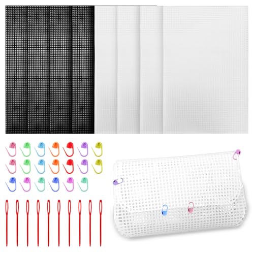 8 Stück Plastic Canvas Sheets 6 Count Zählen Kunststoff kreuzstich Meshstoff Leinwand knüpfen Handgemachte Stramin Kunststoffgitter DIY Bag Zubehör für Bastel- und Nähprojekte Weiß Schwarz 30 * 20cm 8 Stück Plastic Canvas Sheets 6 Count Zählen Kunststoff kreuzstich Meshstoff Leinwand knüpfen Handgemachte Stramin Kunststoffgitter DIY Bag Zubehör für Bastel- und Nähprojekte Weiß Schwarz 30 * 20cm von Jiehaojia
